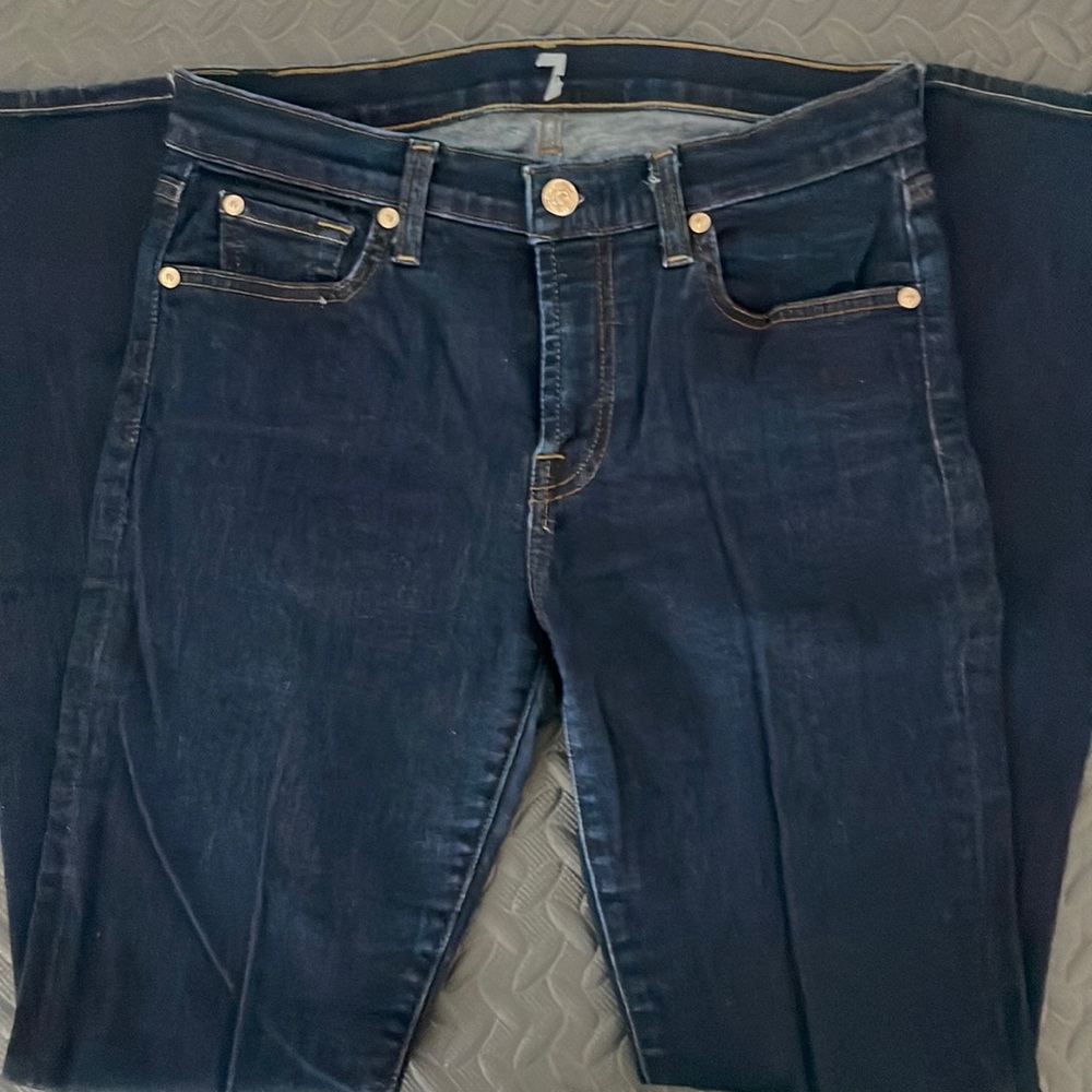 7 for all Mankind dark wash skinny womens jean size 28
